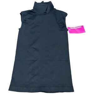 Commando Minimalist Womens S/M Black Sleeveless Mock Neck Pullover Tank Top NWT